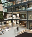 BSH Office Space Defined by Four-Story Atrium and Central Green Wall – A Nice Place to Work In (2)
