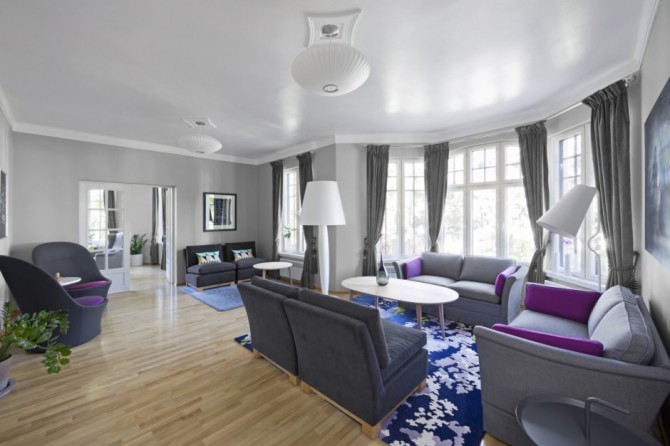 Norwegian Official Residence Based on Grey Shades