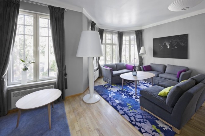 Norwegian Official Residence Based on Grey Shades