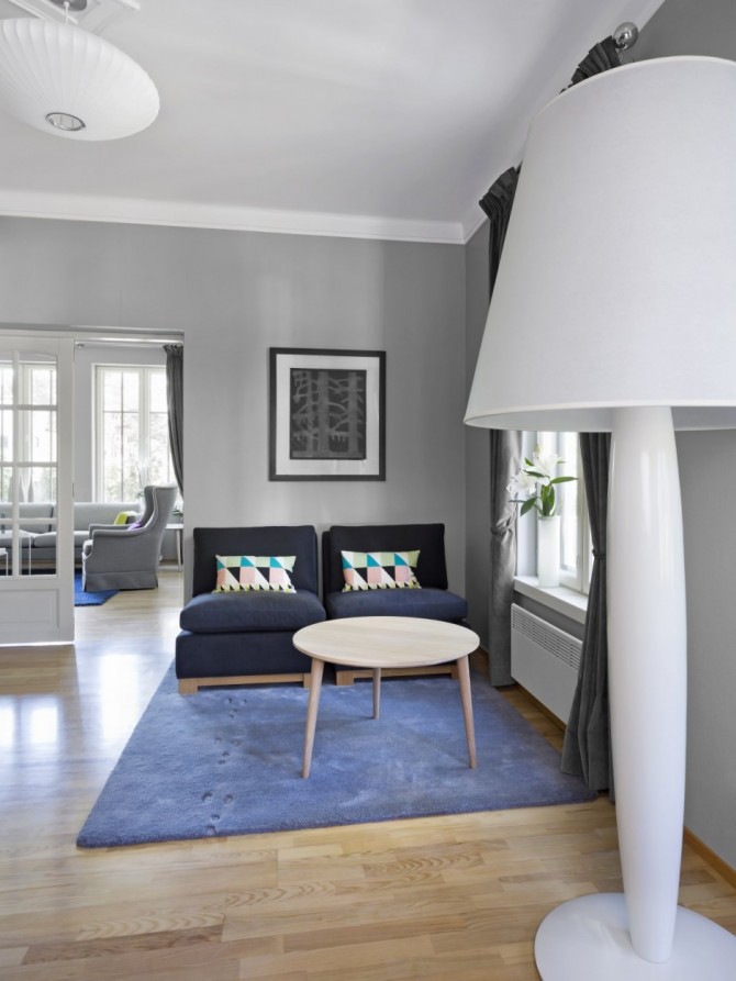 Norwegian Official Residence Based on Grey Shades